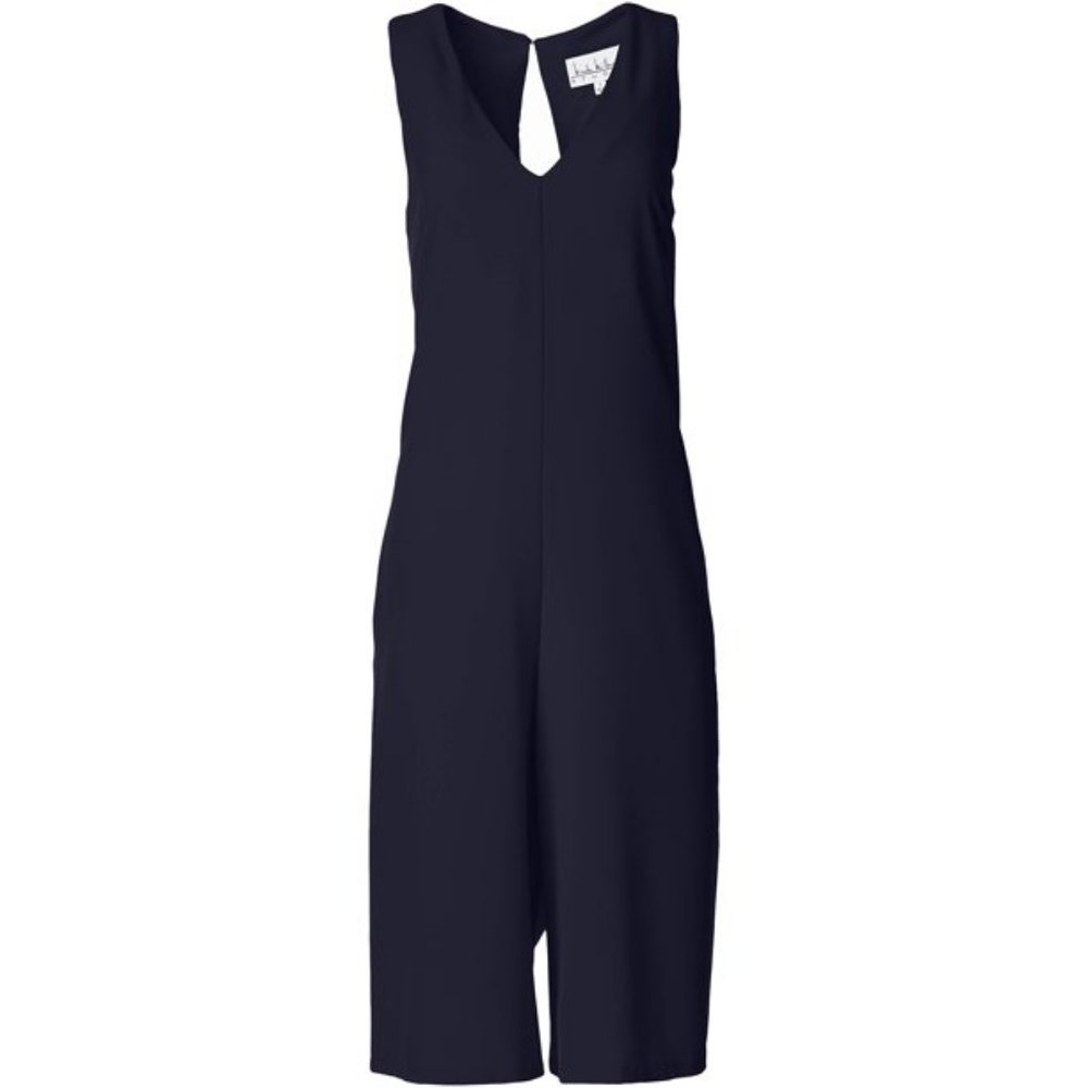 Nicole Miller Navy V-Neck Jumpsuit, Size 10